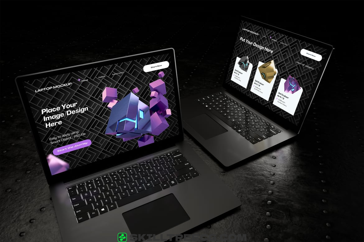 Laptop Device Mockup（857056）-技能树